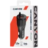 CANYON Kfz-Ladegerät C-033 2,4A/USB-A integrierter Lightning-Anschluss Schwarz