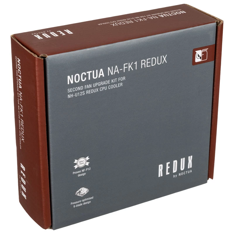 Fan Noctua NA-FK1 120 mm — 12 V PWM-Gehäuselüfter, 1700 U/min, 120,2 m³/h, 25,1 dB