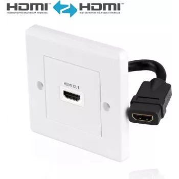 HDMI-Wandplatte PureLink X-HW001-1 Einzelport-Unterputz-HDMI-Auslass für Wandmontage