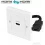 HDMI-Wandplatte PureLink X-HW001-1 Einzelport-Unterputz-HDMI-Auslass für Wandmontage