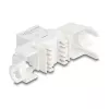 Keystone-Modul DELOCK 90722 flach RJ-45 weiß, 16×36×20,8 mm