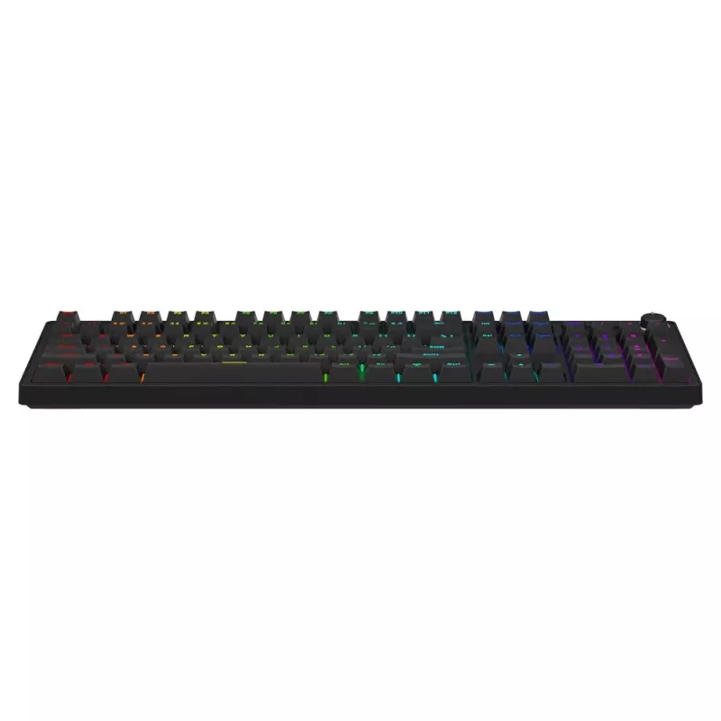 Mechanische Gaming-Tastatur SAVIO STYX Outemu Red — Full-Size 104-Tasten USB kabelgebunden, RGB, ANSI US International, 1,5 m, Schwarz