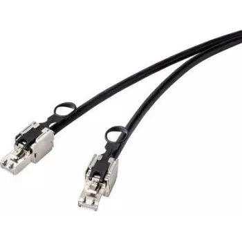 Renkforce RF-4538214 Netzwerkkabel Schwarz 0,25 m Cat6a S/FTP (S-STP) (RF-4538214)