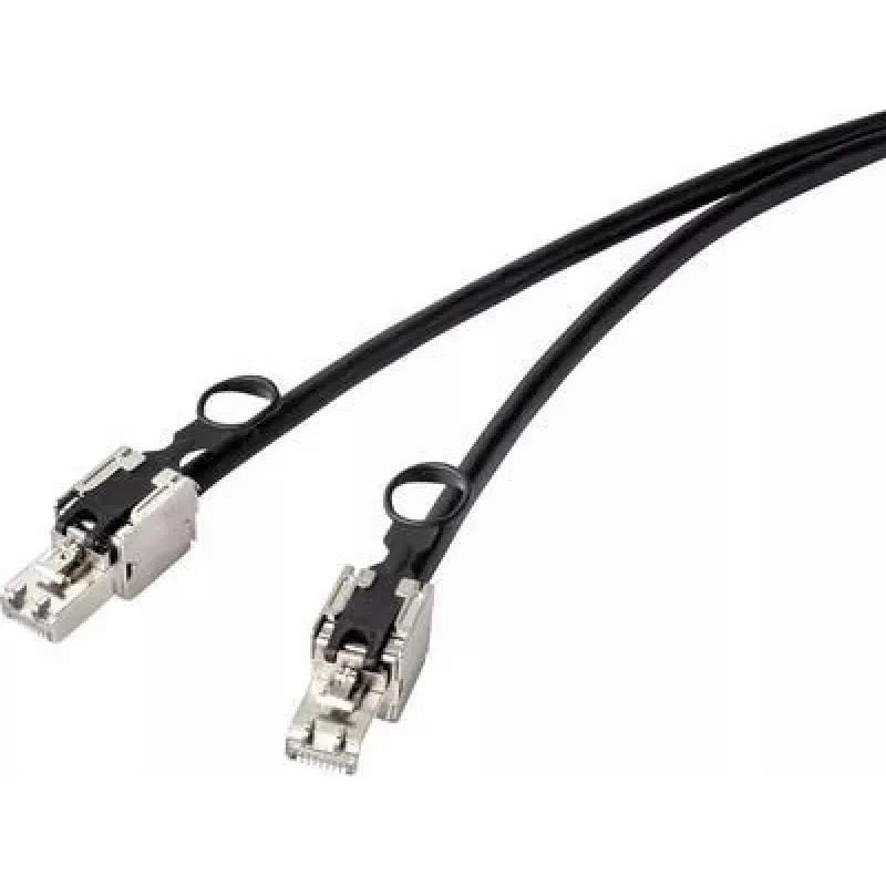 Renkforce RF-4538214 Netzwerkkabel Schwarz 0,25 m Cat6a S/FTP (S-STP) (RF-4538214)
