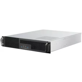 SilverStone RM23-502 Rackmount Server Chassis, ATX, USB 3.0 - 2U - Schwarz