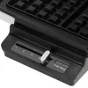 Waffeleisen Adler AD 3085 — 1200 W, 2 rechteckige Waffeln 9×13 cm, einstellbare Temperatur, Antihaftplatten