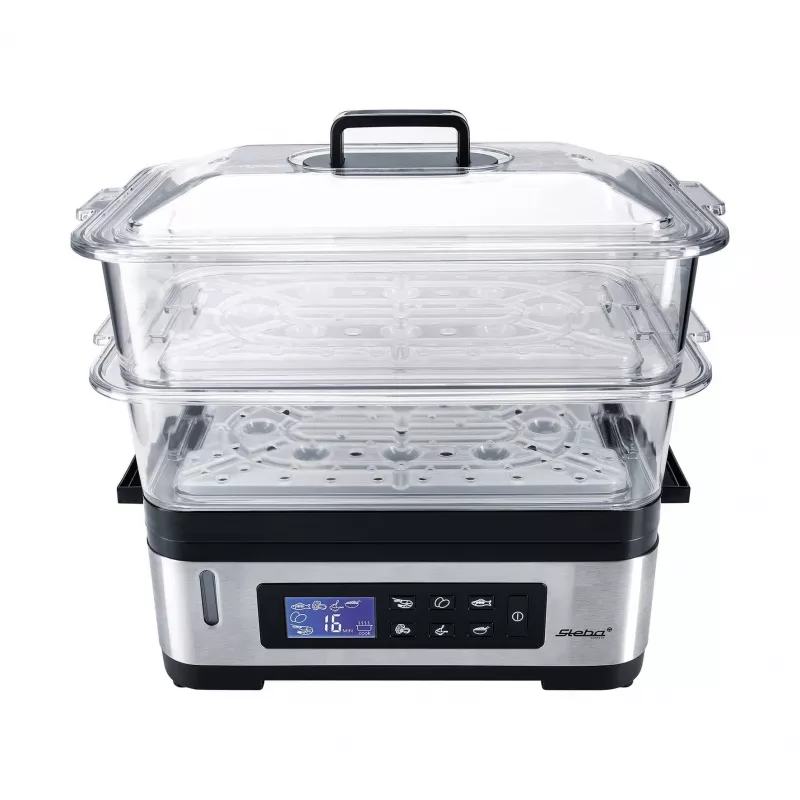STEBA DG 2 Dampfgarer (1200 Watt, Edelstahl / Schwarz) (05.22.00)