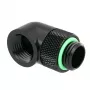 Barrow Adapter 90 Grad G1/4 AG auf G1/4 IG - Drehbar, schwarz (TWT90-v2.5 b)