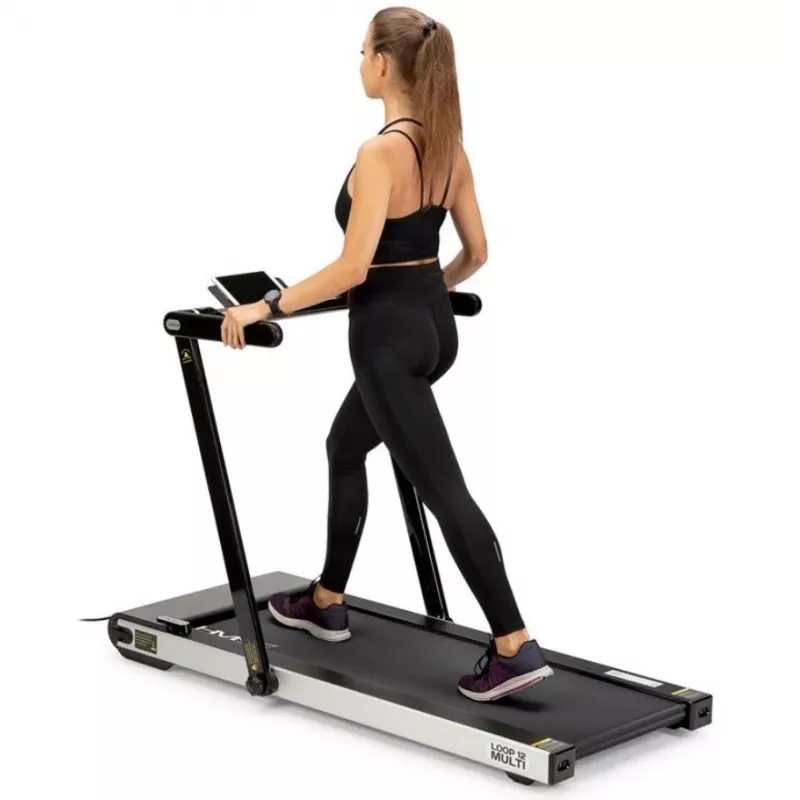 HMS LOOP12 MULTI Elektrisches Laufband mit Schreibtisch 1-12 km/h, schwarz