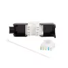LogiLink NK4066 Keystone Module Flach Schwarz Weiß RJ-45