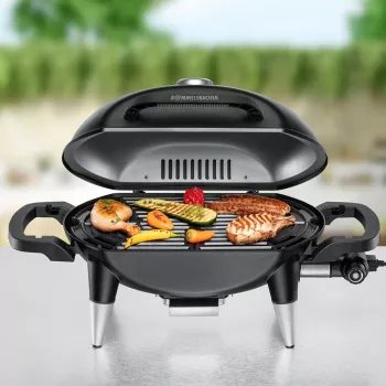 ROMMELSBACHER BBQ 4000, 2200 W, Grill, elektrisch, 300 °C, Tisch, rostrot