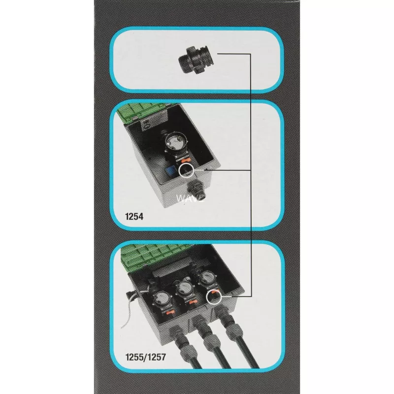 Garden shower accessory Gardena 5319-20 Schwarz Kompatibel with Ventilbox V1 V3