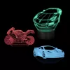 LED-Fahrzeug-RGB-3D-Lichtdekoration MANTA SNL120RGB — RGB-Lampe für Autos und Motorräder