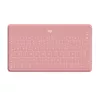 Logitech Keys-To-Go - Tastatur - Bluetooth - QWERTY - Spanisch - Blush Pink - für Apple iPad/iPhone/TV