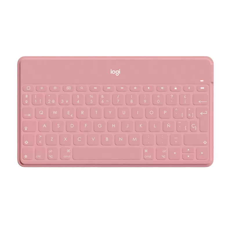 Logitech Keys-To-Go - Tastatur - Bluetooth - QWERTY - Spanisch - Blush Pink - für Apple iPad/iPhone/TV