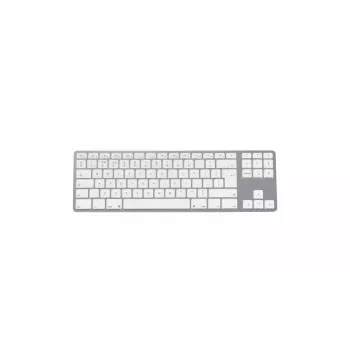Tastatur Matias FK408BTS-UK Bluetooth Tenkeyless Aluminium Silber — UK-Layout