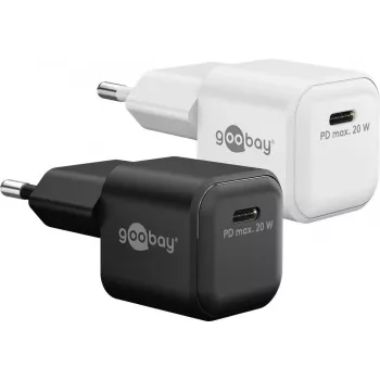 Goobay USB-C™ PD GaN Schnellladegerät Nano (20 W) Weiß (79151)