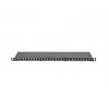 Patchpanel LANBERG PPS5-0024-B 24-Port CAT5e, Metall, 0,5 U, 445×99×22,3 mm, schwarz