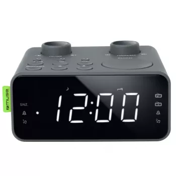 Muse Dual Alarm Clock Radio | M-17 LG | Weckerfunktion | AUX-Eingang