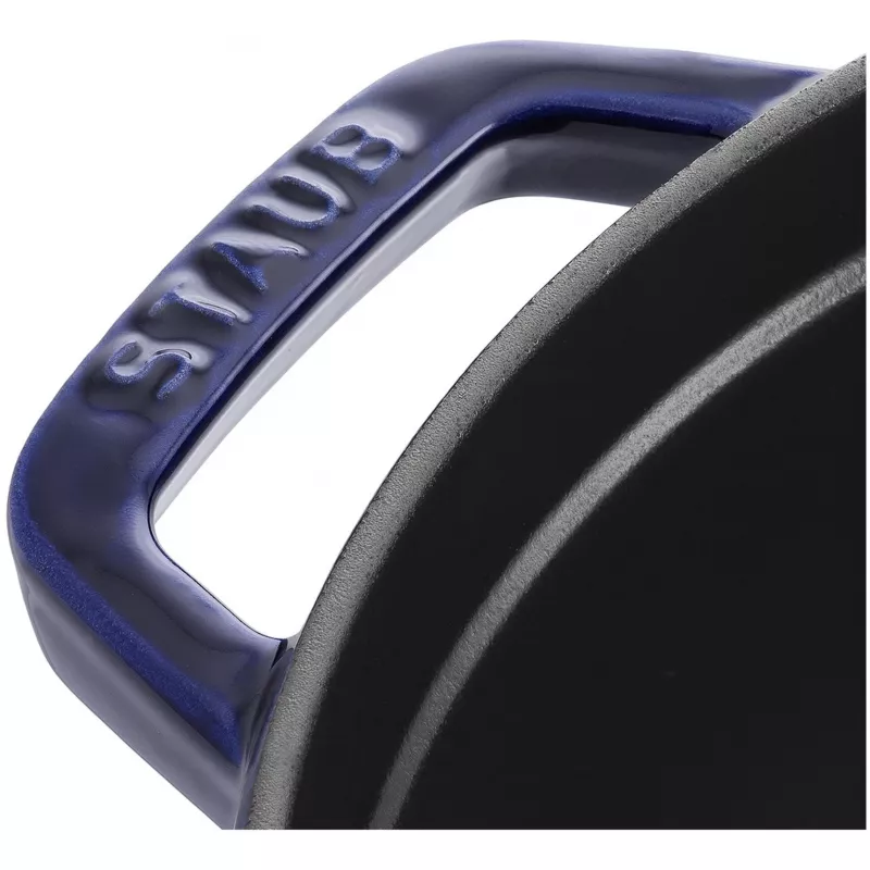 Gusseisen-Kokotte Staub 26 cm rund, dunkelblau