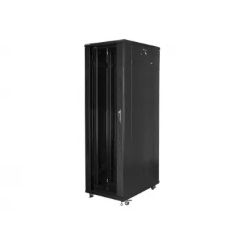 Lanberg | 19-Zoll-Freistehender Rackschrank 42U/800x1000 (Flat Pack) | FF01-8042-12B | Schwarz