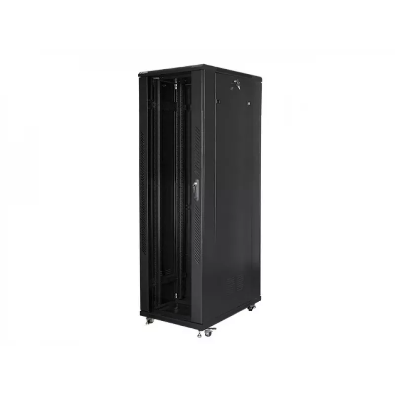 Lanberg | 19-Zoll-Freistehender Rackschrank 42U/800x1000 (Flat Pack) | FF01-8042-12B | Schwarz