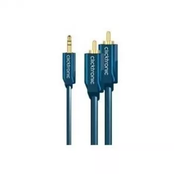 Audiokabel 3,5 mm auf 2 x Cinch ClickTronic 10 m MP3-Adapter