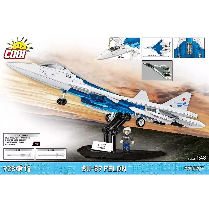Bausatz Cobi SU-57 Felon, 928 Teile – Cobi Modell COBl-5909