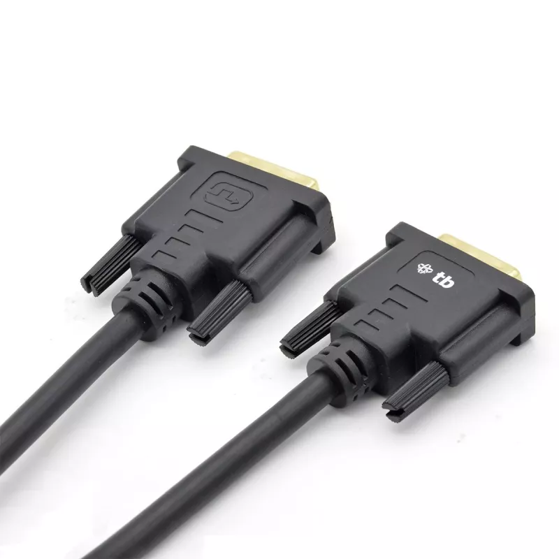 TB MM DVI 24 + 1 Kabel 1,8 m, Schwarz, Gold (AKTBXVD24DVI18B)