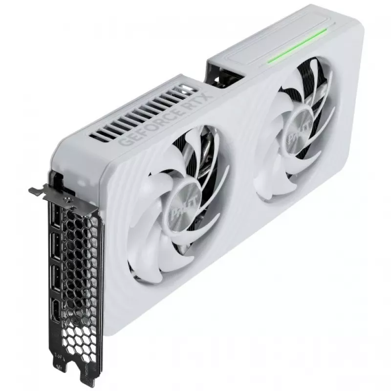 Grafikkarte Palit GeForce RTX 5060 Ti White OC — GeForce RTX 5060 Ti, 16 GB GDDR7, 128-Bit, PCIe 5.0, 2407 MHz