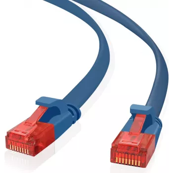 Patchkabel helos Ultra Slim RJ-45 m–m 7,5 m UTP Cat 6 Flach