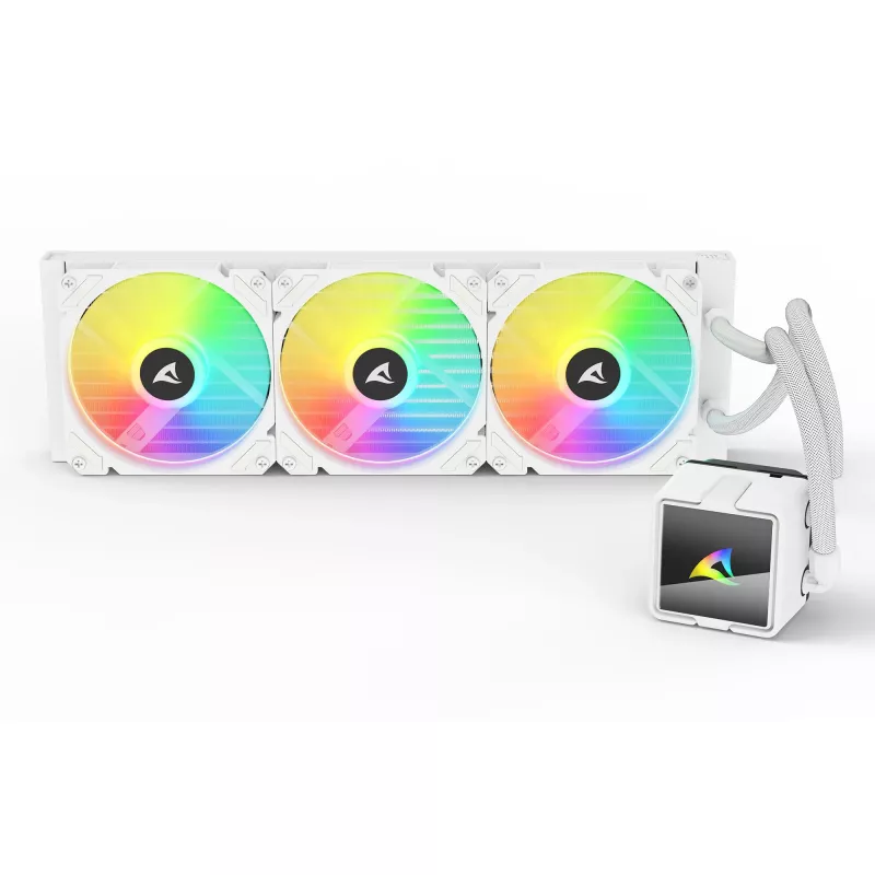 All-in-One CPU Wasserkühlung Sharkoon S60 ARGB Weiß 360mm Radiator