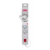 Activejet graue Steckdosenleiste mit Kabel ACJ COMBO 5G/5M/BEZP. AUT/S