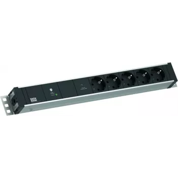 Steckdosenleiste Bachmann 800.3939 19Z 1,5HE mit 5× CEE7/3-Steckdosen