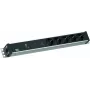 Steckdosenleiste Bachmann 800.3939 19Z 1,5HE mit 5× CEE7/3-Steckdosen