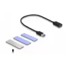 SSD-Gehäuse DeLOCK USB 3.2 Gen 2 für PlayStation5 M.2 NVMe werkzeuglos