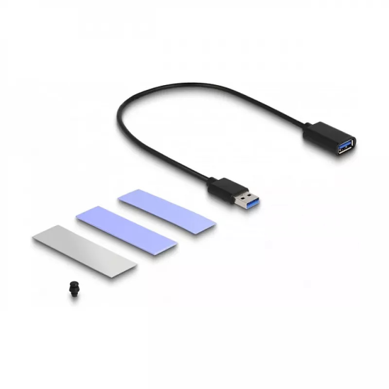 SSD-Gehäuse DeLOCK USB 3.2 Gen 2 für PlayStation5 M.2 NVMe werkzeuglos