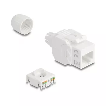 RJ45 Keystone-Modul DELOCK 90721 Cat.6A UTP 180° Buchse LSA