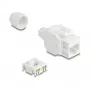 RJ45 Keystone-Modul DELOCK 90721 Cat.6A UTP 180° Buchse LSA