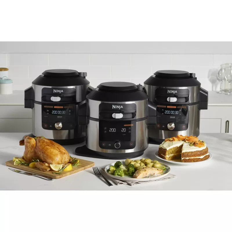 Multikocher Ninja OL750EU 7,5 L 1760 W Schwarz Edelstahl, 14 Automatikprogramme