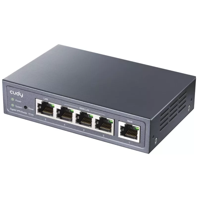 Cudy Gigabit Multi-WAN VPN Router kabelgebundener Router Fast Ethernet, Gigabit Ethernet Grau