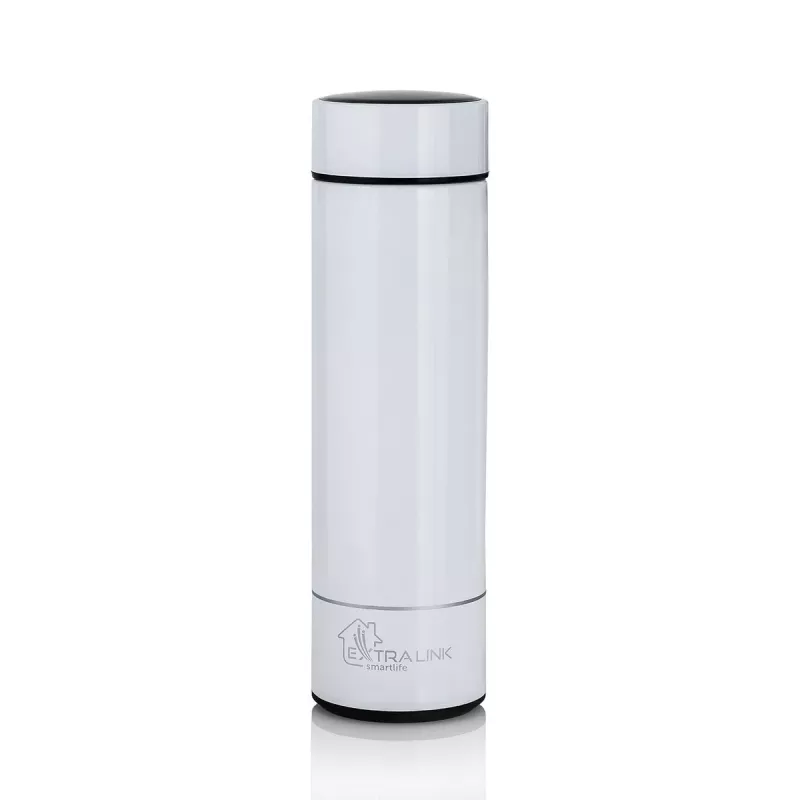 Extralink Smart Travel Mug Weiß, Thermobecher mit Temperaturanzeige