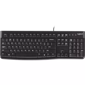 Logitech K120 Tastatur USB QWERTY Spanisch Schwarz (920-002499)