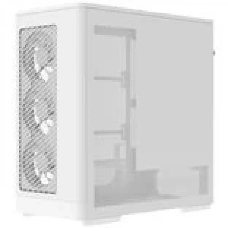 Computergehäuse AEROCOOL D520A Midi-Tower ATX Tempered Glass RGB — weiß
