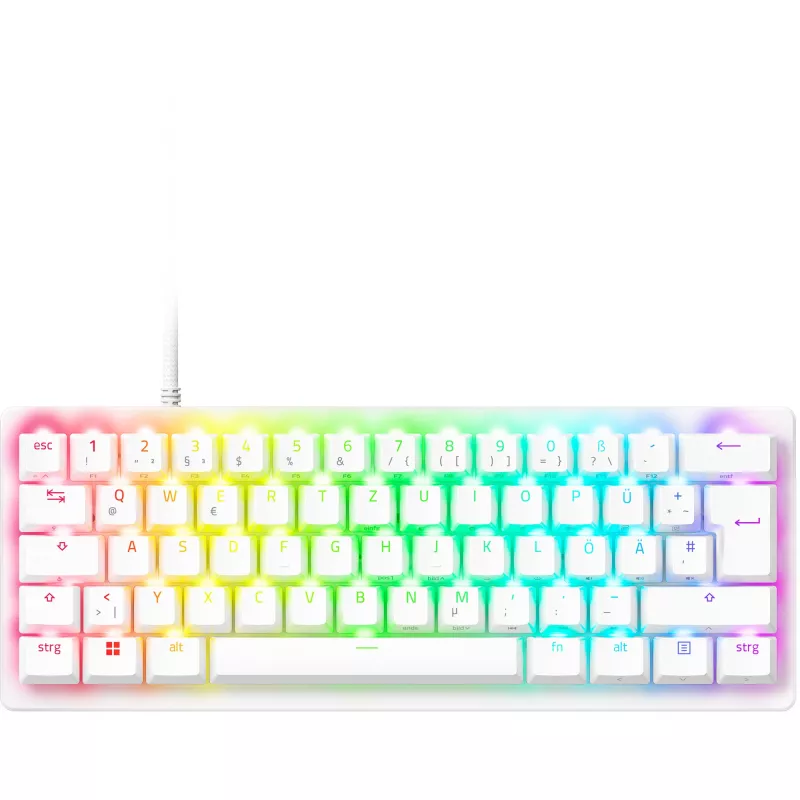 Razer Huntsman V3 Pro Mini - Weiß - Deutsches Layout P - Tastatur - optisch (RZ03-04992000-R3G1)