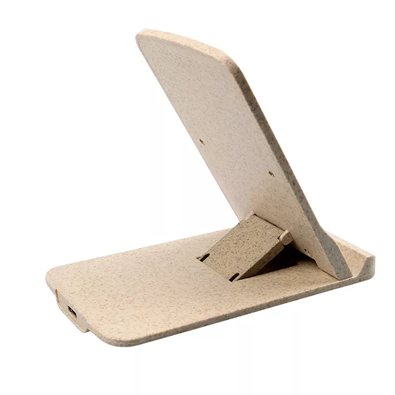 Kabelloses Ladegerät Tellur TLL151311 15W, Qi-kompatibles Schnelllade-Pad, creme