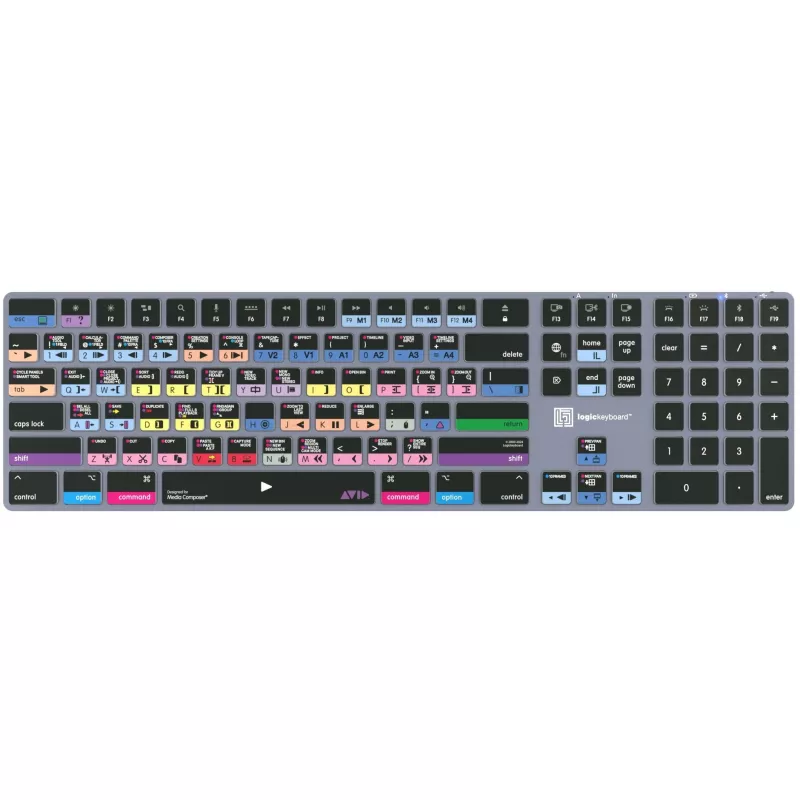 Logickeyboard Avid Media Composer - Pro Titan UK Mac - Tastatur - QWERTY