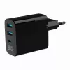 Gembird TA-UC-PDQC30LCD-BK-02 Ladegerät für Mobilgeräte Universal Schwarz AC Schnellladung Innenbereich