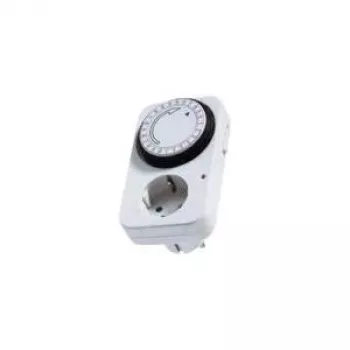 Tageszeitschaltuhr Bachmann 24h 1x Schuko 16A/230V~/3680W Weiß