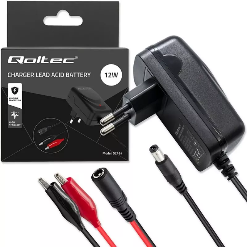 Batterieladegerät QOLTEC Ladegerät für AGM GEL STD 12V 1,5A
